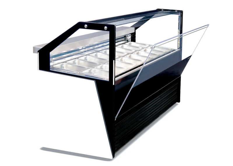 Düz ön formu ile kompakt bir tasarım sunar. Siyah ön camı açılabilir özelliği kolay temizlik imkanı sağlar