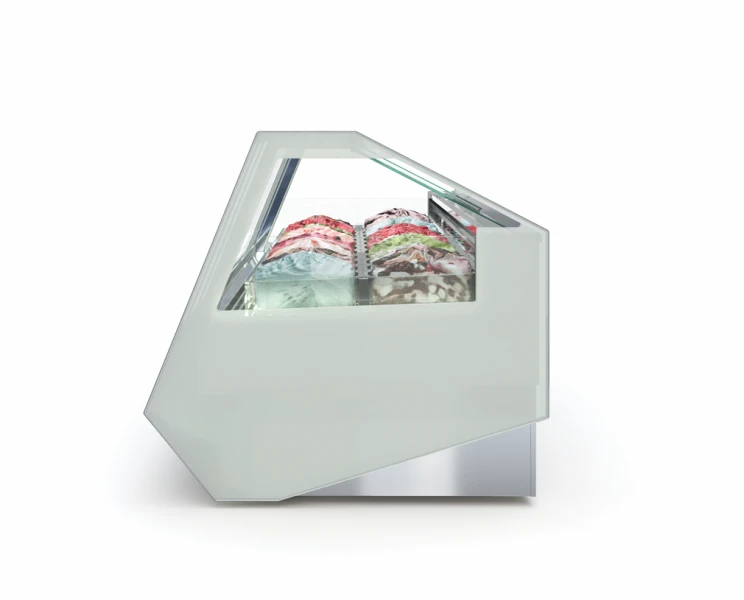 The slanted form that enhances the viewing angle, combined with the Vision look and sharp lines, creates an impressive design.