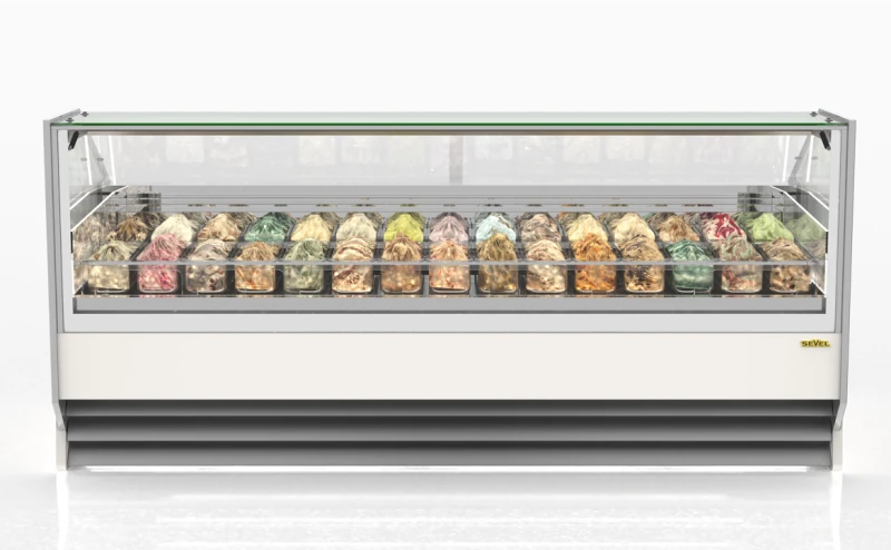 Önü açık polikarbon küvetli “Vision” ve küvet altı LED aydınlatmalı veya “standart” paslanmaz çelik küvet önü serigrafili cam tasarım.